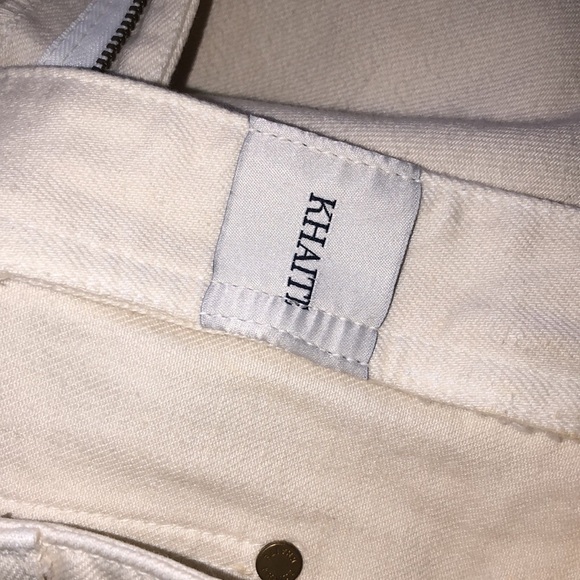 KHAITE Women's Cream Jeans Size 29 - Picture 10 of 12